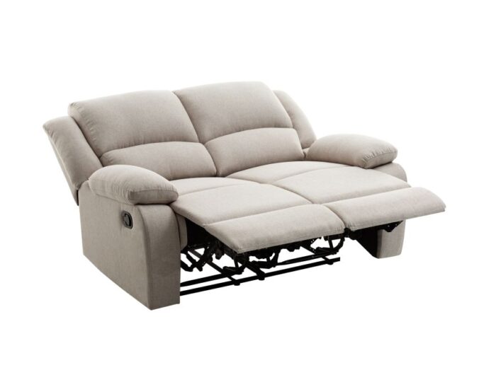 Canapé de relaxation manuel CLARA 2 places en tissu