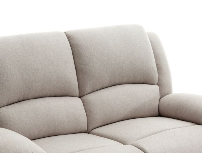 Canapé de relaxation manuel CLARA 2 places en tissu